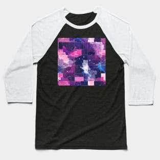 Boundless Cosmos - Infinite Nebula Seamless Pattern Baseball T-Shirt